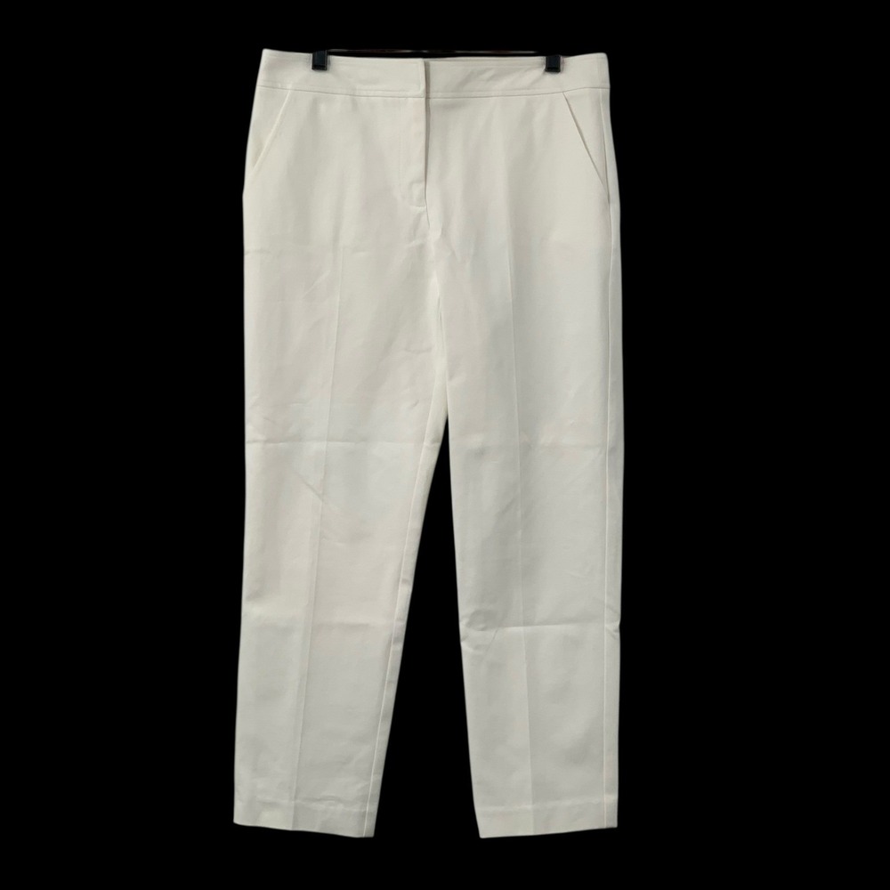 Trina Turk Women's White Dress Pants‎ Career Casual Trousers Pockets Size 10